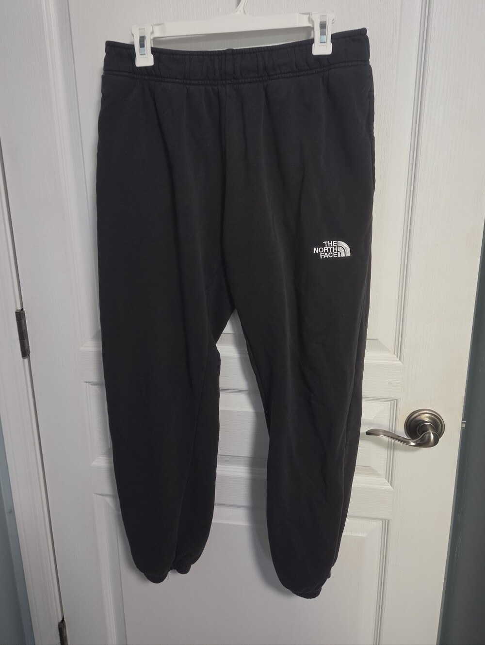 The North Face Sweatpants Fleece Joggers Black Cotton Blend Comfort Mens Large